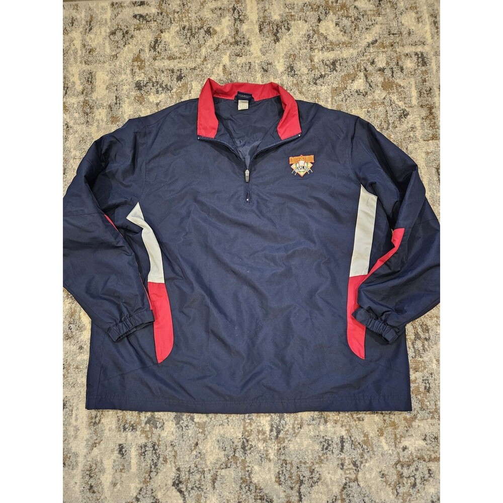 Cooperstown Jacket Men's XL Baseball Dreams Park Navy Pullover Windbreaker